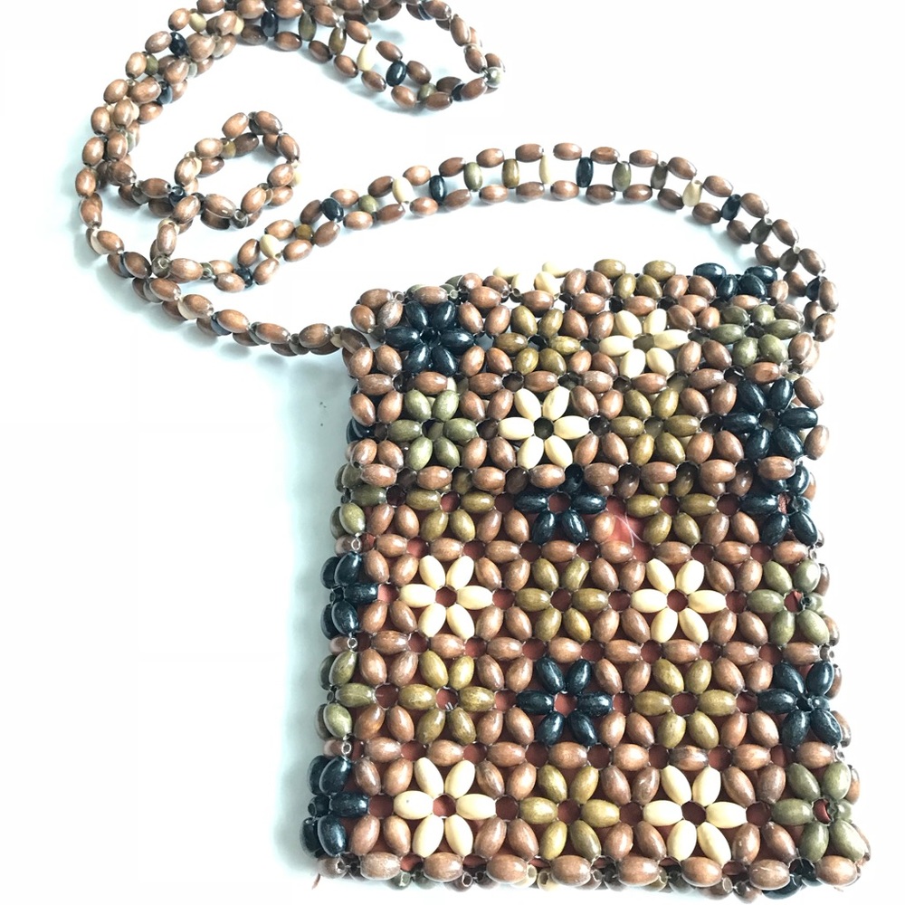 Vintage Hand Beaded Mini Bag!